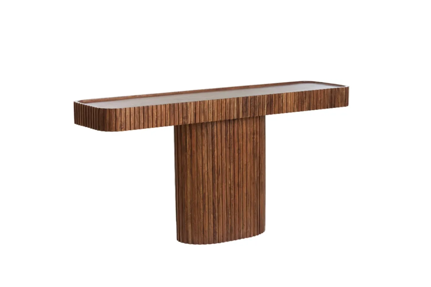 Light & Living Sidetable Kioto Donkerbruin 154cm