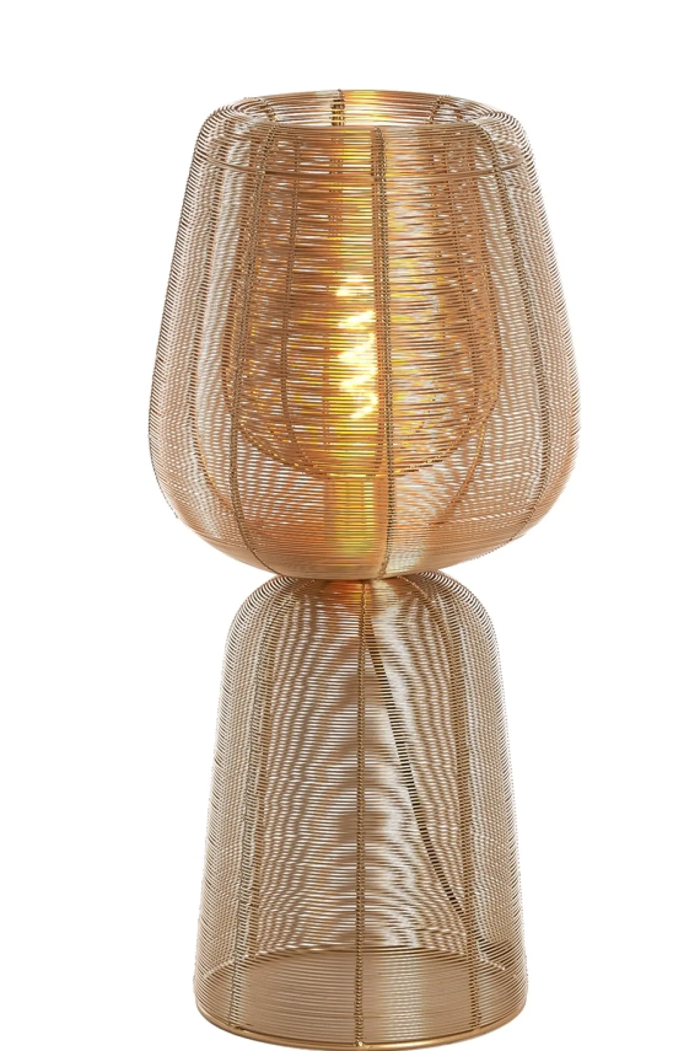 Light & Living Tafellamp Aboso IJzer Licht Goud Ø24x54cm