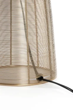 Light & Living Tafellamp Aboso IJzer Licht Goud Ø24x54cm