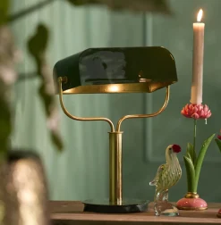 Light & Living Tafellamp Ayer Donkergroen/Goud