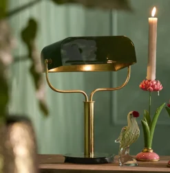 Light & Living Tafellamp Ayer Donkergroen/Goud