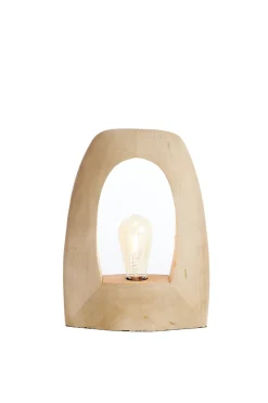Light & Living Tafellamp Carini Mangohout Mat Naturel 35cm