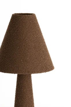 Light & Living Tafellamp Devia Bouclé Bruin