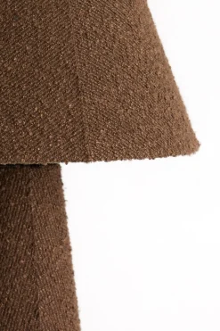 Light & Living Tafellamp Devia Bouclé Bruin