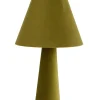 Light & Living Tafellamp Devia Velvet Groen