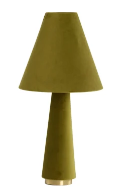 Light & Living Tafellamp Devia Velvet Groen