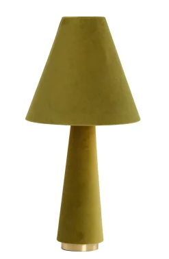 Light & Living Tafellamp Devia Velvet Groen