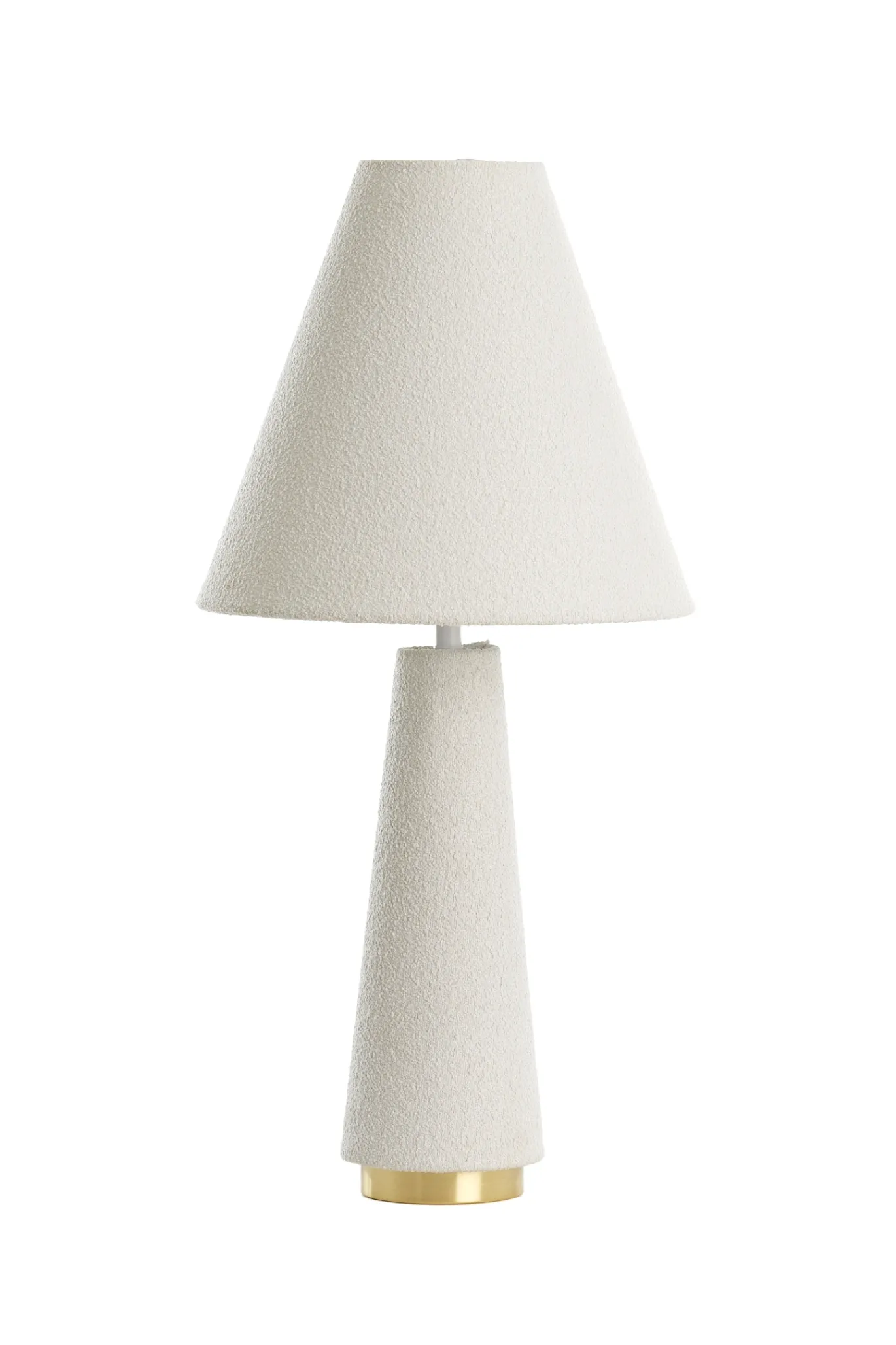 Light & Living Tafellamp Devia Bouclé Crème