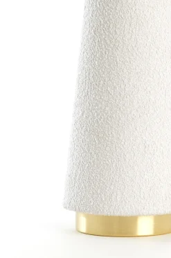 Light & Living Tafellamp Devia Bouclé Crème