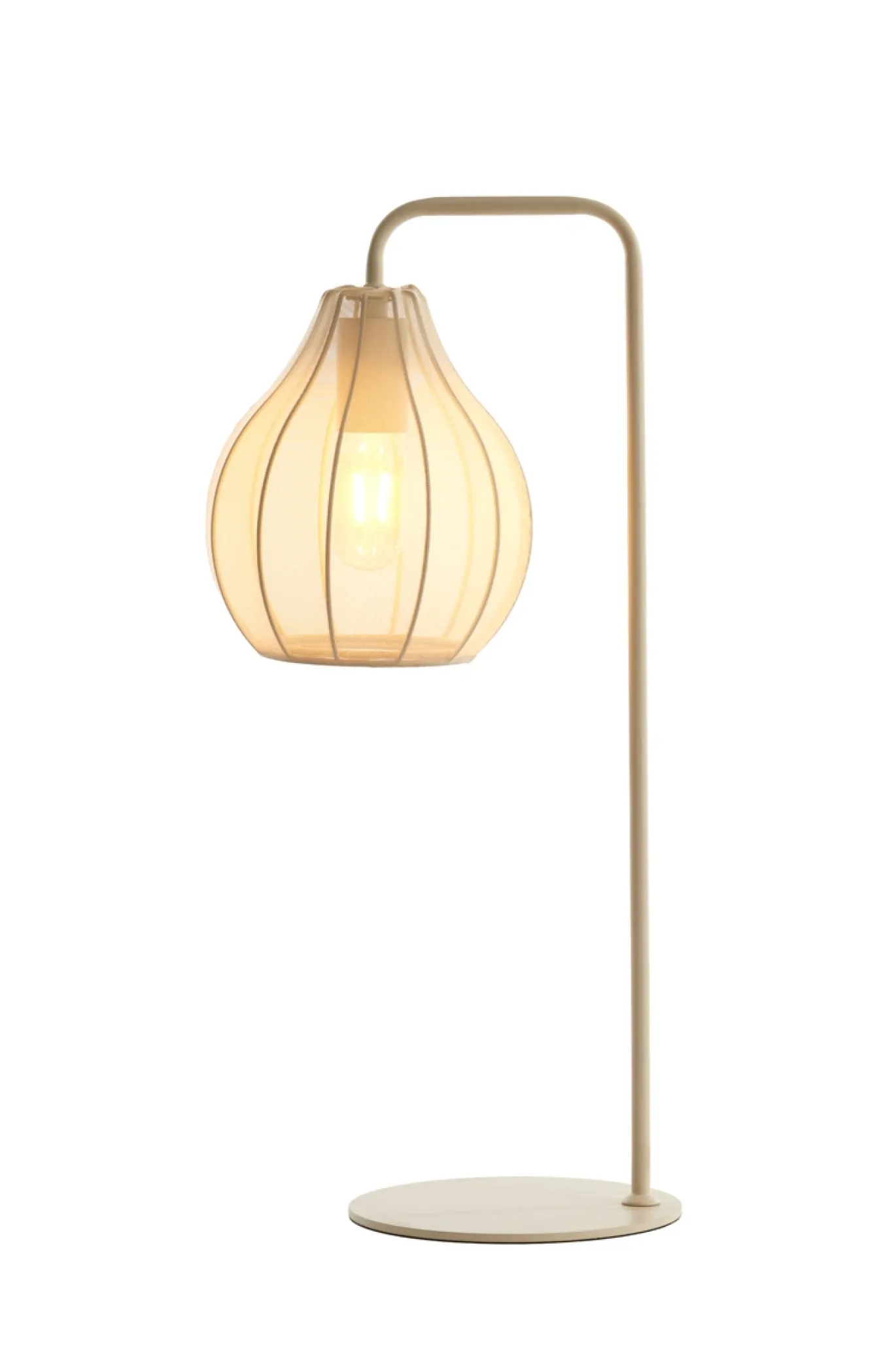 Light & Living Tafellamp Elati Zand Ø20x60cm