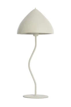 Light & Living Tafellamp Elimo Mat Crème Ø25x67cm