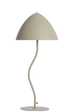 Light & Living Tafellamp Elimo Mat Lichtgrijs Ø25x67cm