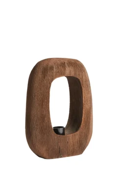 Light & Living Tafellamp Kelafo Chocolade Bruin M