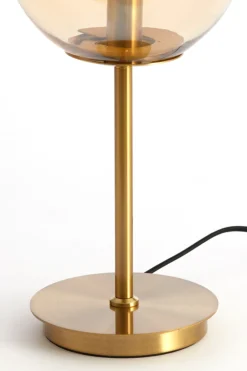 Light & Living Tafellamp Medina Glas Amber Ø20x43cm