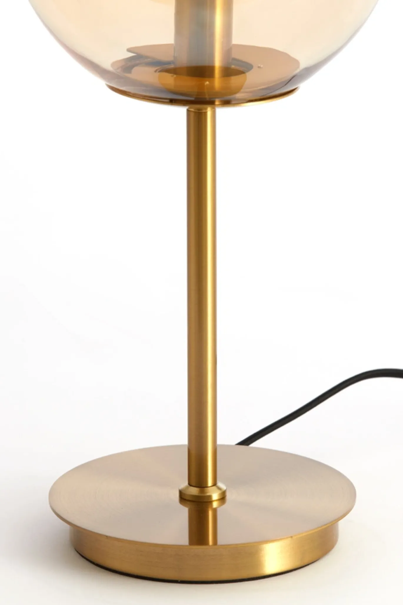 Light & Living Tafellamp Medina Glas Amber Ø20x43cm