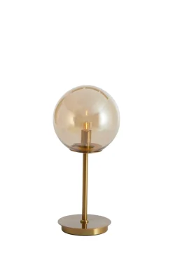 Light & Living Tafellamp Medina Glas Amber Ø20x43cm