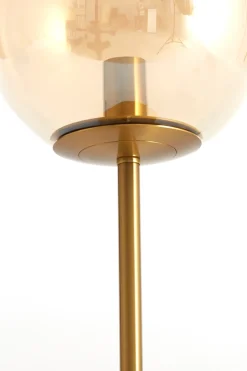 Light & Living Tafellamp Medina Glas Amber Ø20x43cm