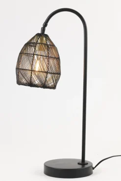 Light & Living Tafellamp Meya Mat Zwart 60cm
