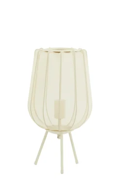Light & Living Tafellamp Plumeria Zand Ø25x45cm