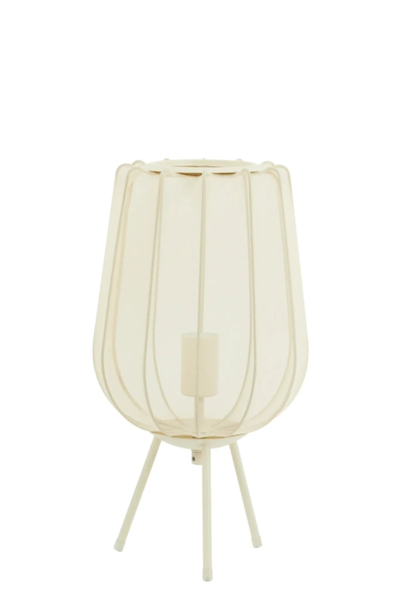 Light & Living Tafellamp Plumeria Zand Ø25x45cm