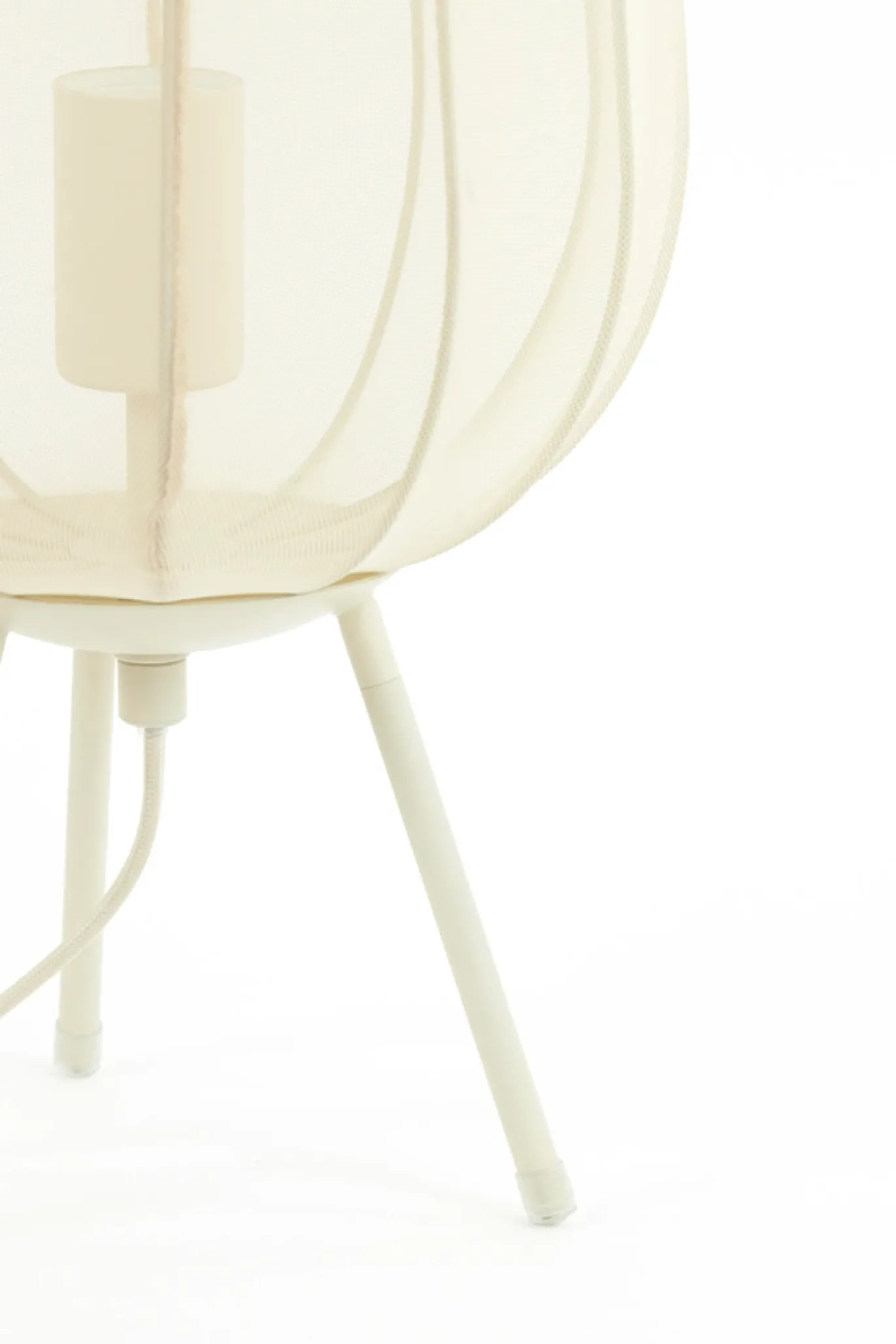 Light & Living Tafellamp Plumeria Zand Ø25x45cm