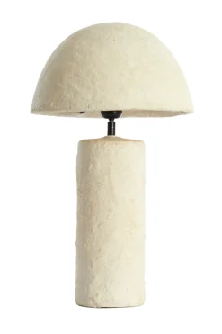 Light & Living Tafellamp Qazu Crème Ø30cm