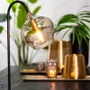 Light & Living Tafellamp Rakel Mat Zwart+Smoke