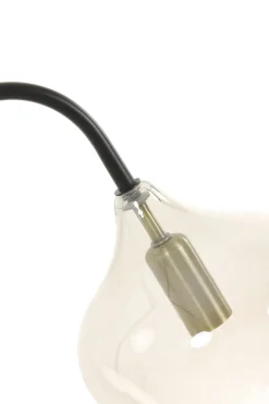 Light & Living Tafellamp Rakel Mat Zwart+Smoke