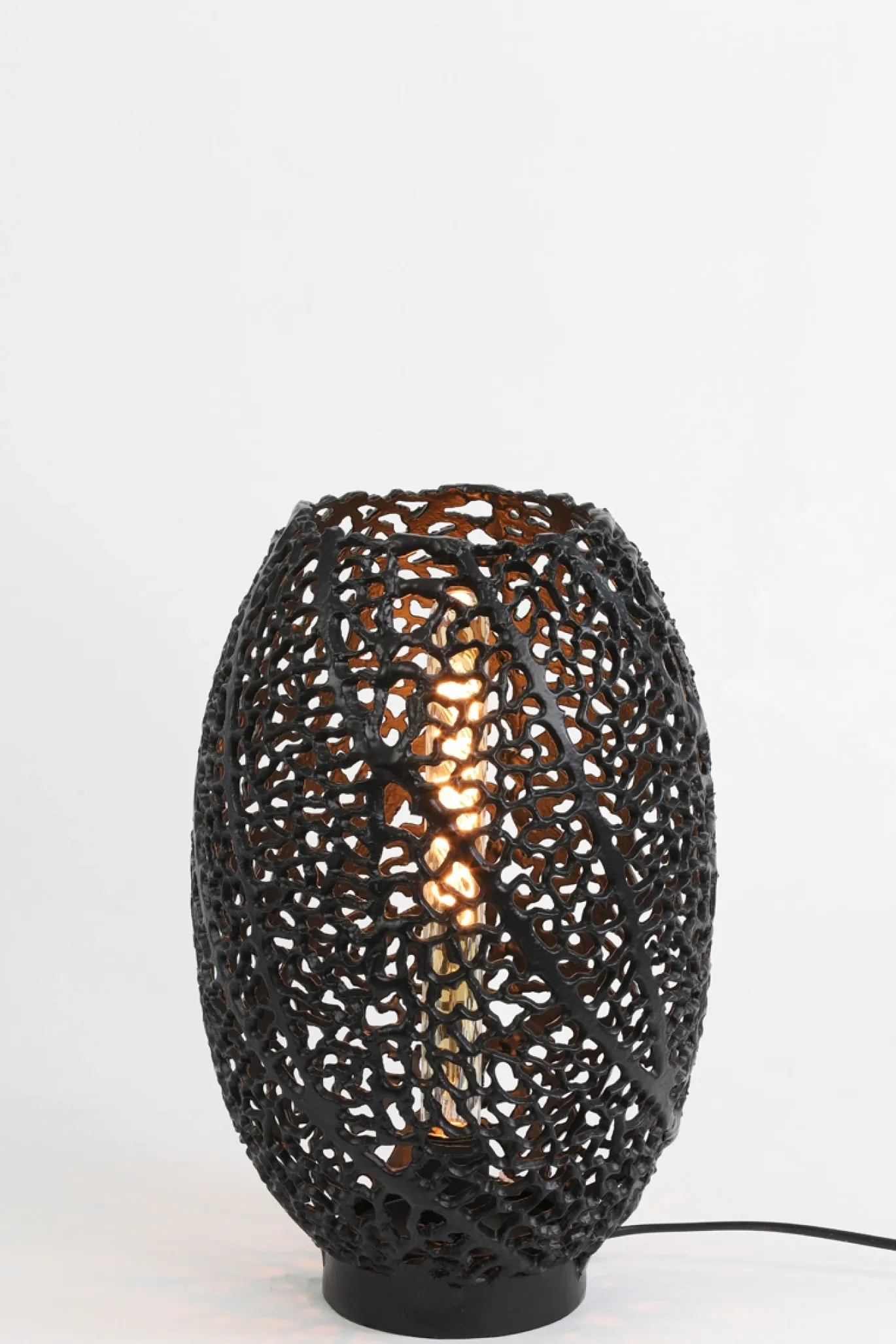 Light & Living Tafellamp Sinula Mat Zwart Ø24x40cm