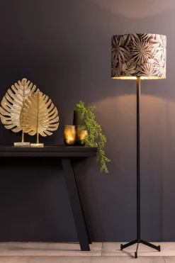 Light & Living Vloerlamp Driepoot Dennis Mat Zwart 131cm