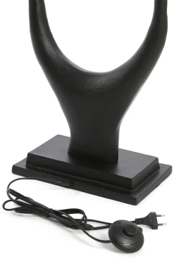 Light & Living Vloerlamp Gavi 2-Lichts Mat Zwart