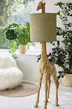 Light & Living Vloerlamp Giraffe Antiek Brons 184cm