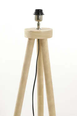Light & Living Vloerlamp Ilias Driepoot Mangohout Mat Naturel 122cm