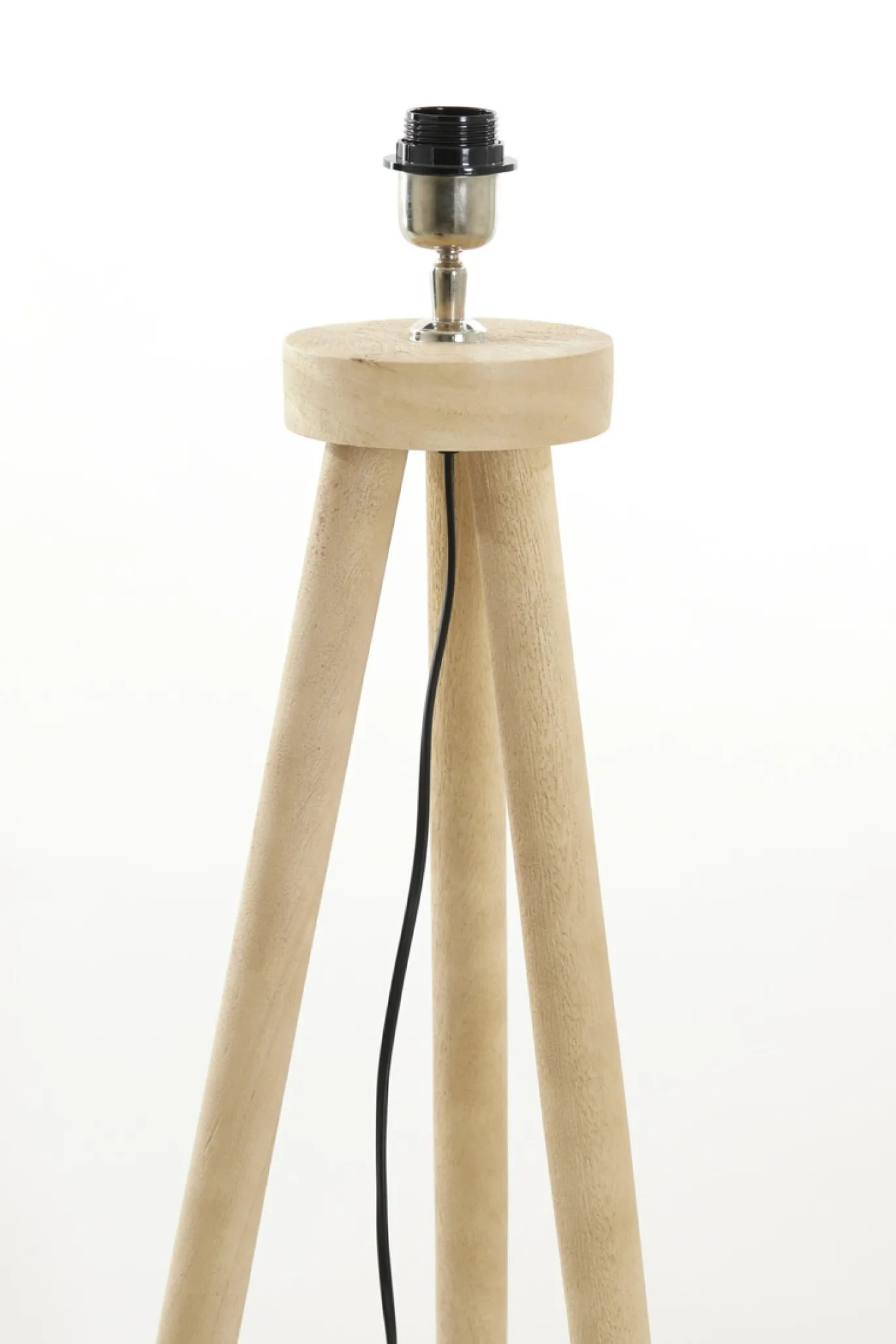 Light & Living Vloerlamp Ilias Driepoot Mangohout Mat Naturel 122cm