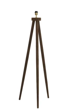 Light & Living Vloerlamp Ilias Driepoot Donkerbruin