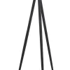 Light & Living Vloerlamp Ilias Driepoot Mangohout Mat Zwart 122cm