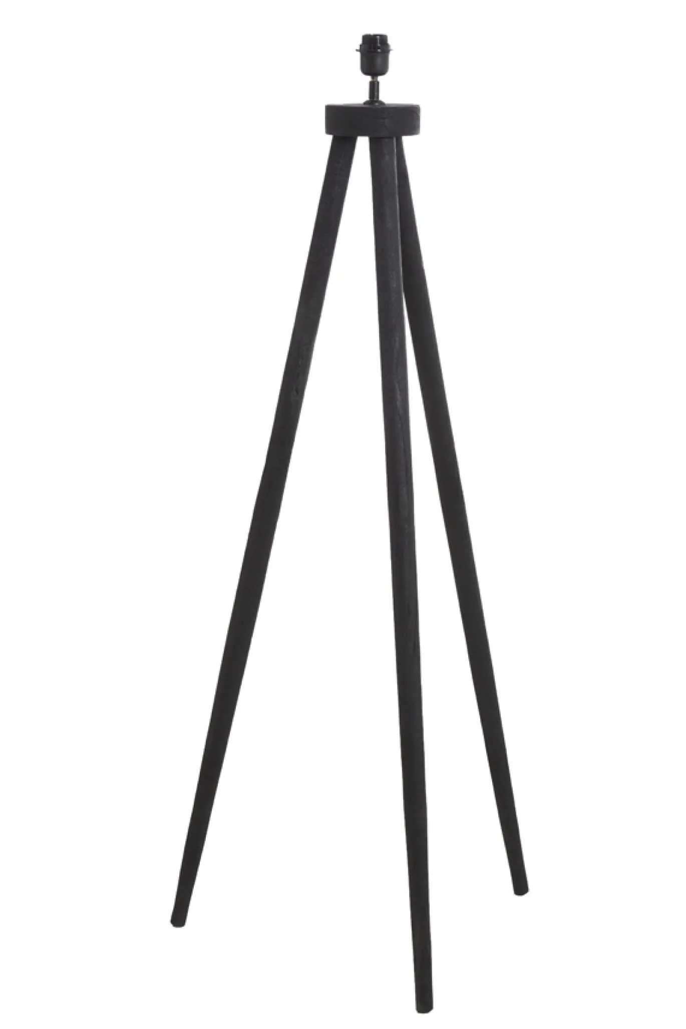 Light & Living Vloerlamp Ilias Driepoot Mangohout Mat Zwart 122cm