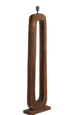 Light & Living Vloerlamp Kelafo Mangohout Chocolade Bruin 125cm