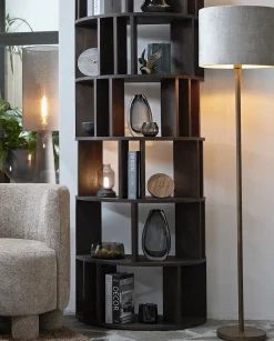 Light & Living Vloerlamp Washington Donkerbruin