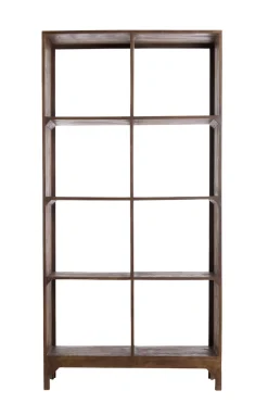 Light & Living Wandkast Sondrio Open Mangohout Mat Donkerbruin 95x190cm