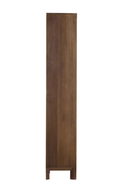 Light & Living Wandkast Sondrio Open Mangohout Mat Donkerbruin 95x190cm