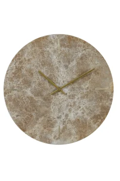 Light & Living Wandklok Moreno Marmer Bruin Ø43cm