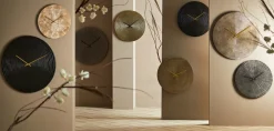 Light & Living Wandklok Moreno Marmer Bruin Ø43cm