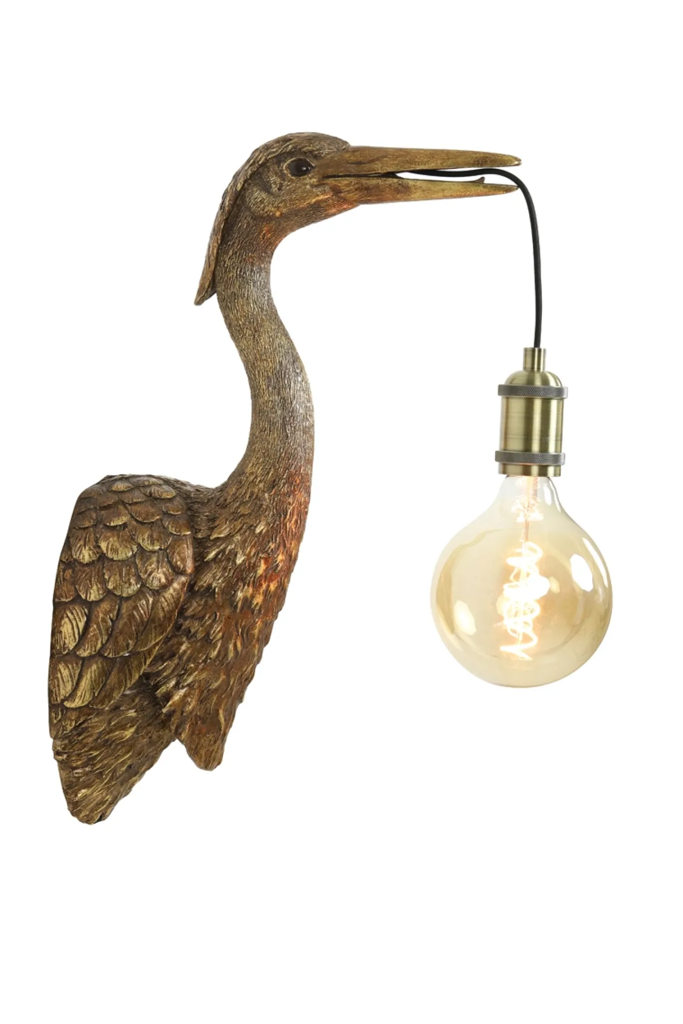 Light & Living Wandlamp Crane Antiek Brons 29x48cm