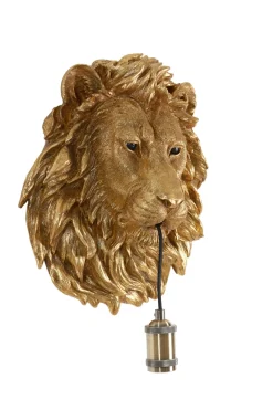 Light & Living Wandlamp Lion Antiek Brons 33x40cm