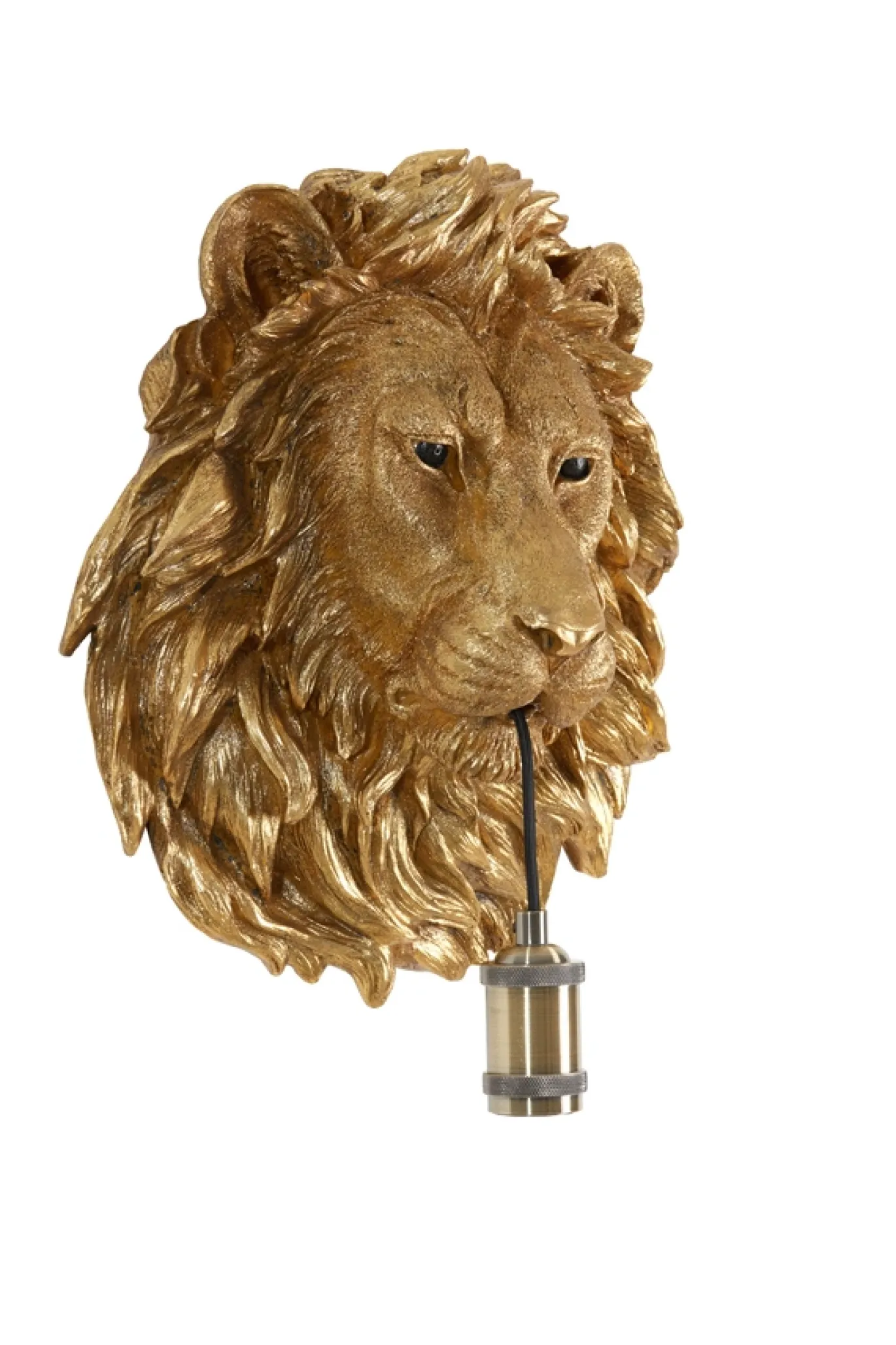Light & Living Wandlamp Lion Antiek Brons 33x40cm
