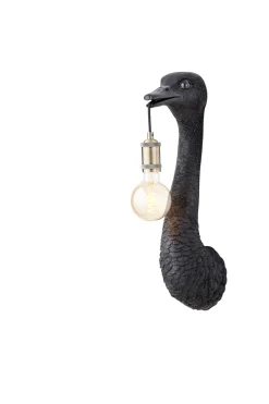 Light & Living Wandlamp Ostrich Mat Zwart M
