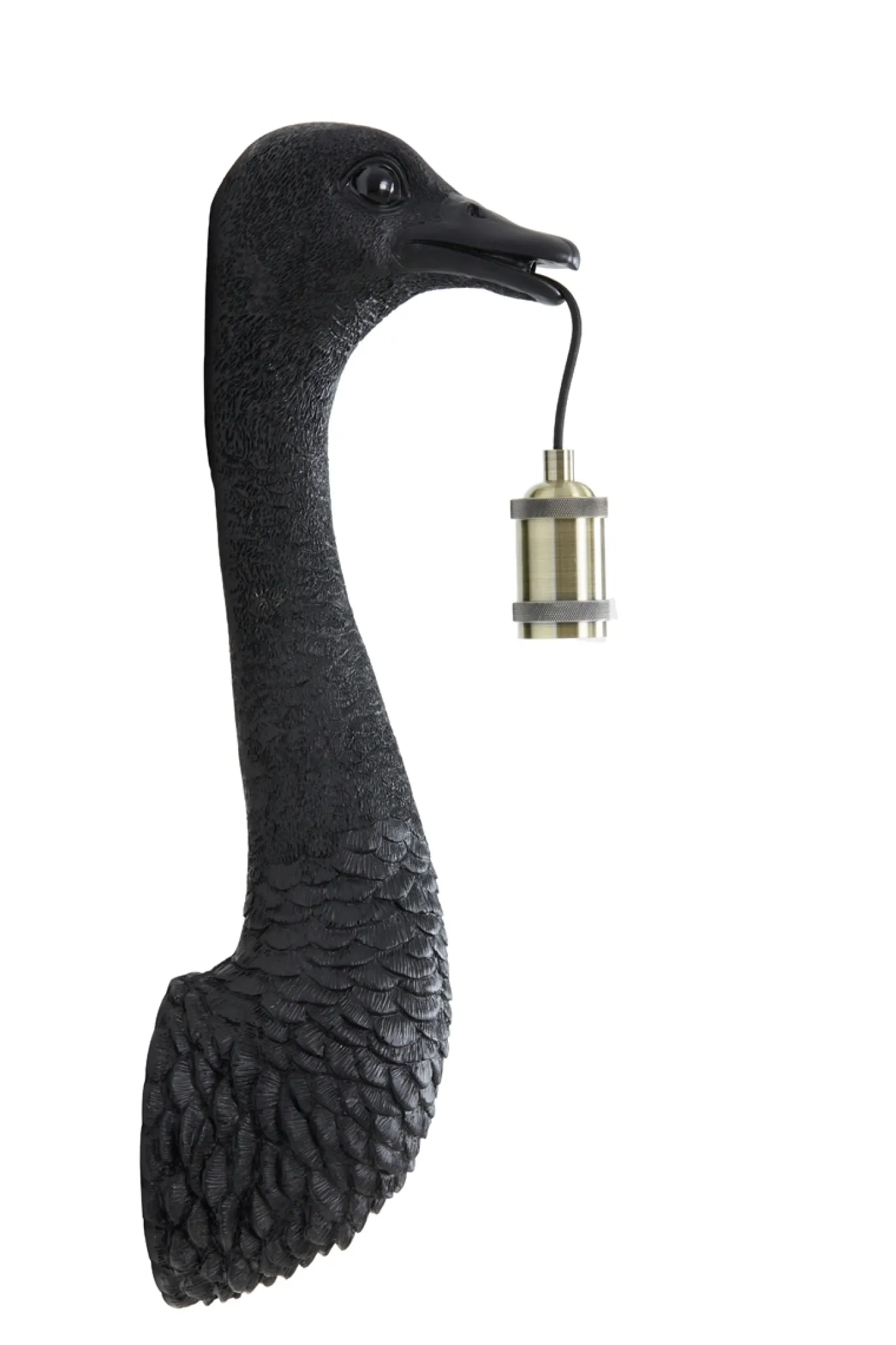 Light & Living Wandlamp Ostrich Mat Zwart M