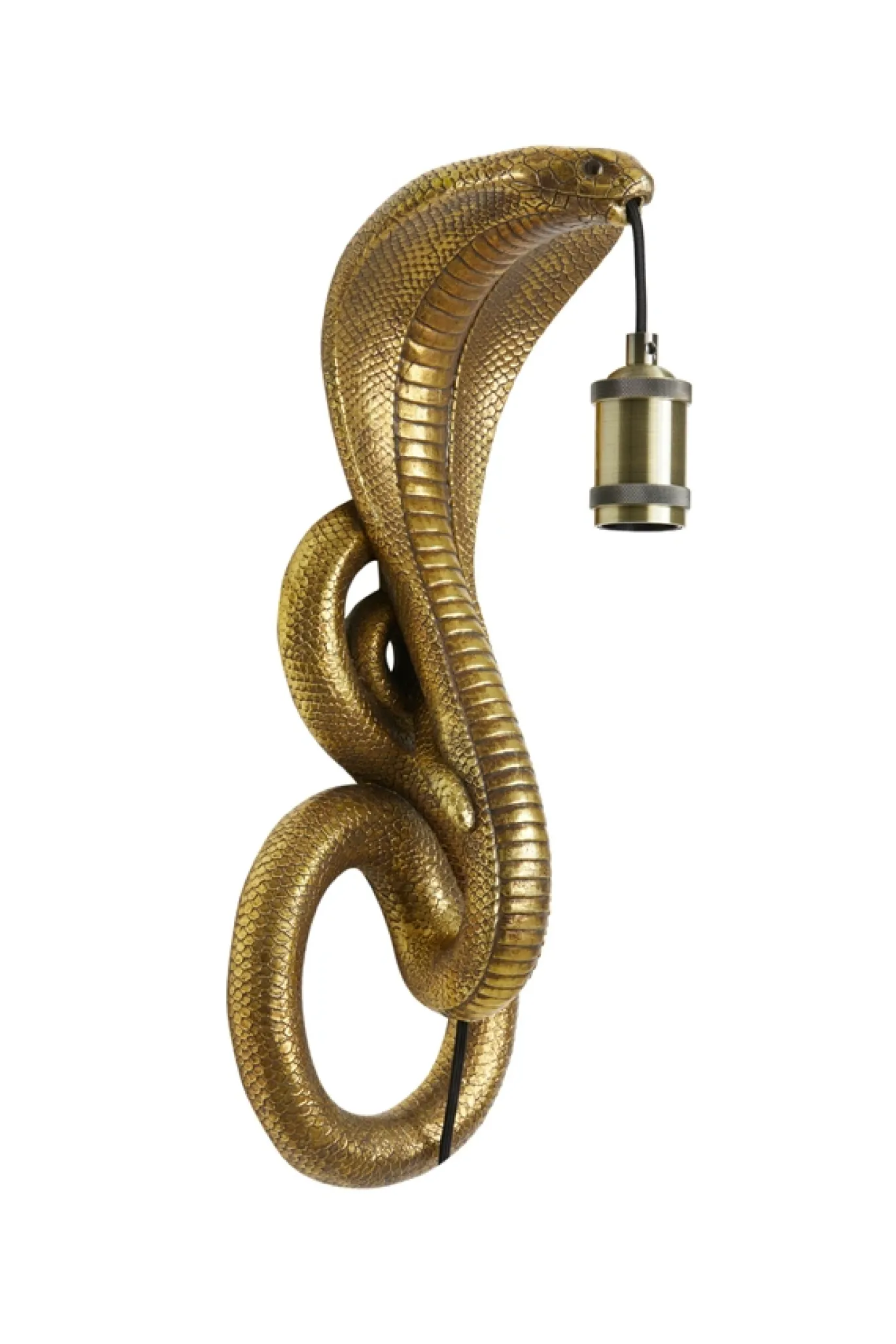 Light & Living Wandlamp Snake Antiek Brons 52cm