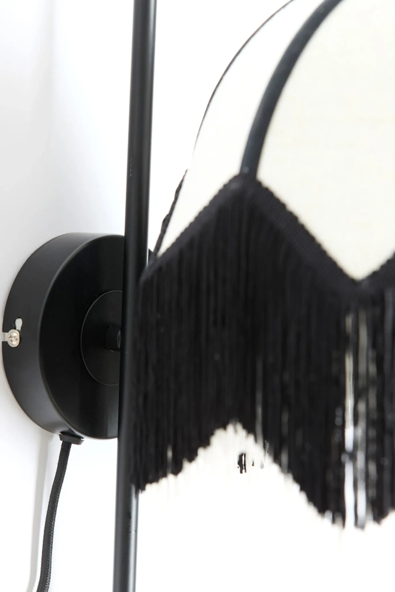 Light & Living Wandlamp Sulina Linnen Wit/Zwart